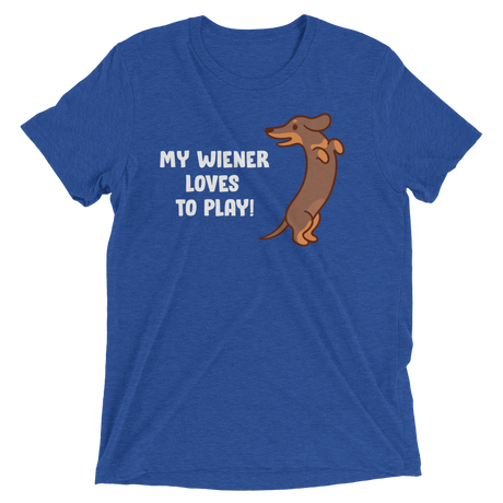 Playful Wiener (Retail Triblend)-Triblend T-Shirt-Swish Embassy