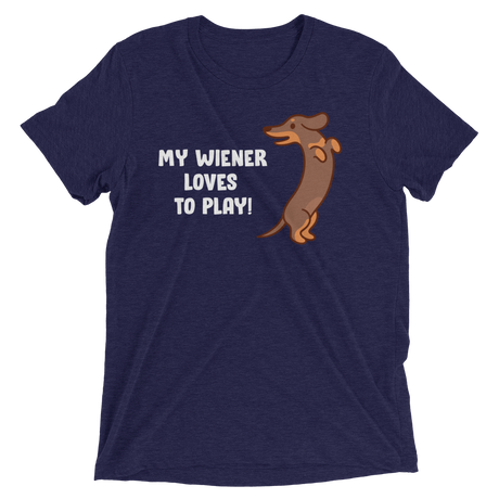 Playful Wiener (Retail Triblend)-Triblend T-Shirt-Swish Embassy