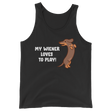 Playful Wiener (Tank Top)-Tank Top-Swish Embassy