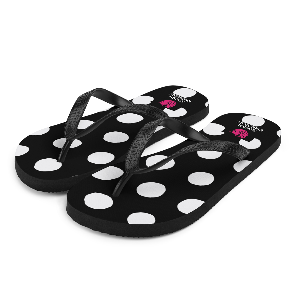 Polka dot flip deals flops