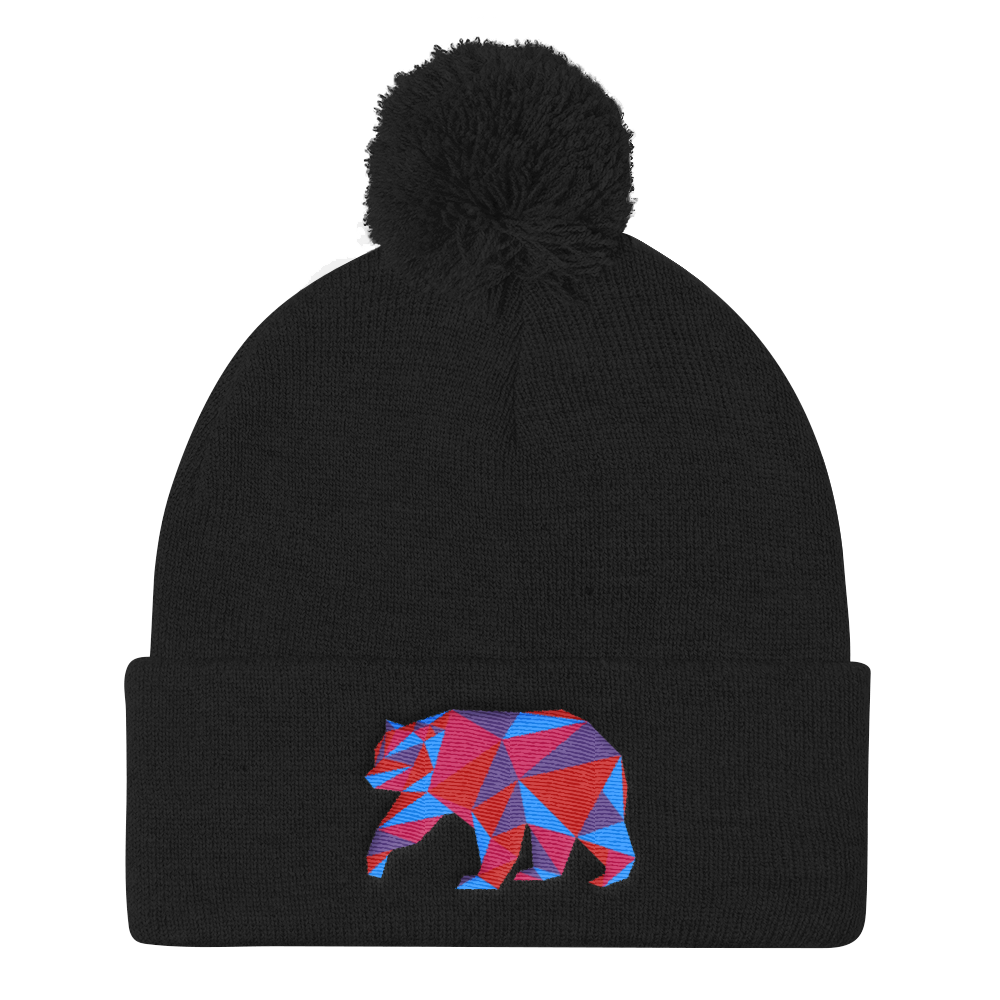 Polygon Bear (Beanie)-Beanie-Swish Embassy