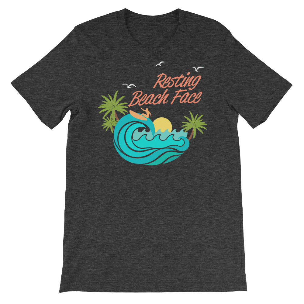 Resting Beach Face-T-Shirts-Swish Embassy