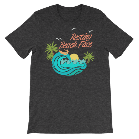 Resting Beach Face-T-Shirts-Swish Embassy