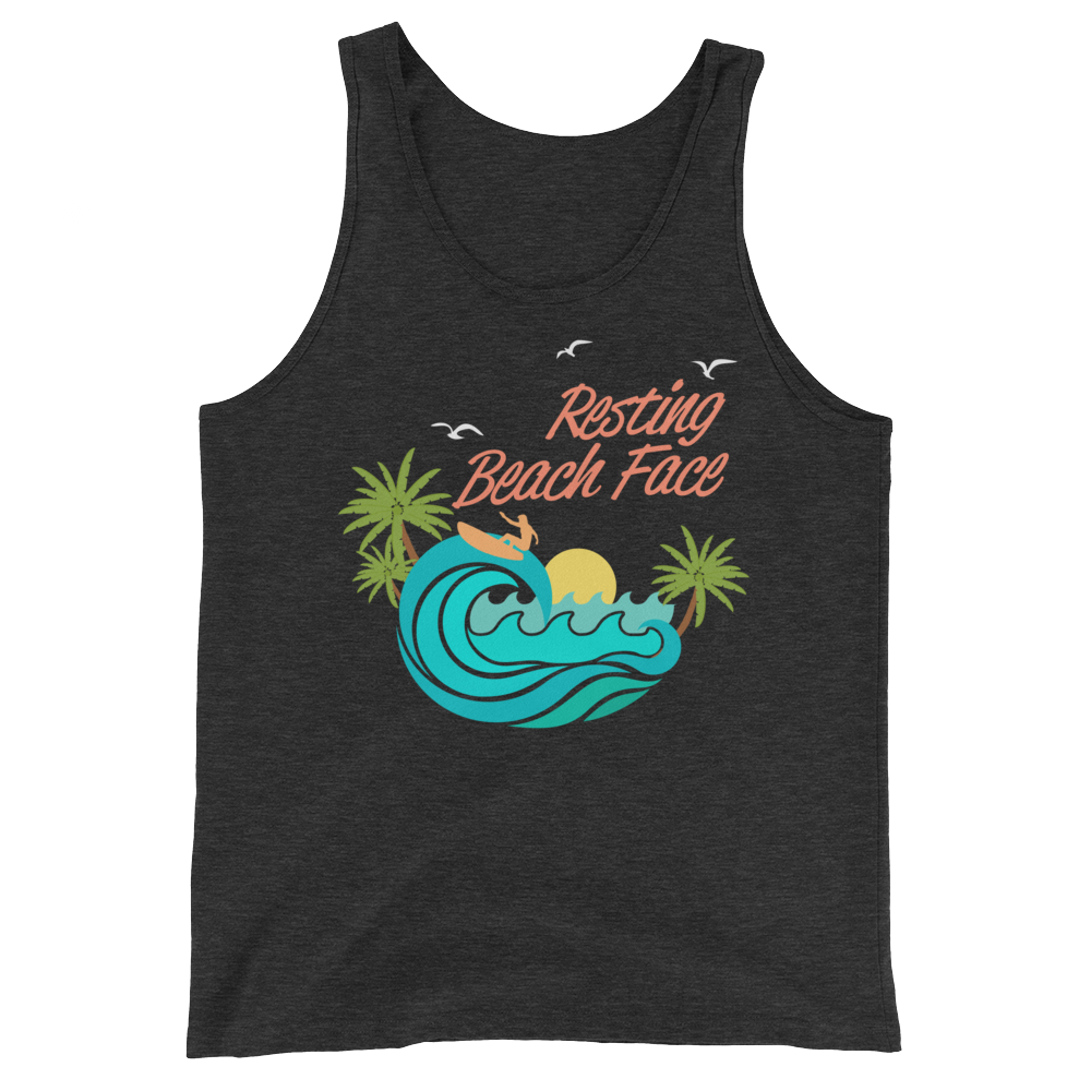 Resting Beach Face Tank (Personalize - Cruise Collection)-Swish Embassy