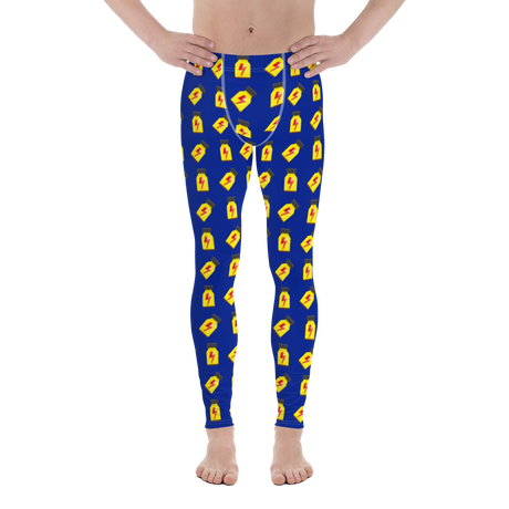 Rush Blue and Yellow (Meggings)-Meggings-Swish Embassy