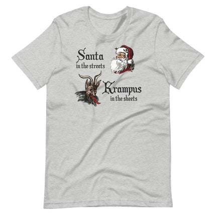 Santa in the Streets Krampus in the Sheets-Christmas T-Shirts-Swish Embassy