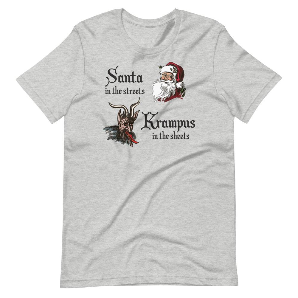 Santa in the Streets Krampus in the Sheets-Christmas T-Shirts-Swish Embassy