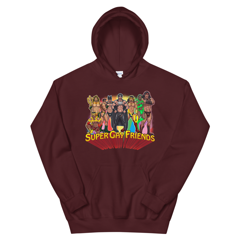 Supergay Friends (Hoodie)-Hoodie-Swish Embassy