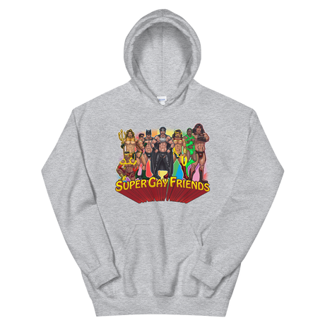 Supergay Friends (Hoodie)-Hoodie-Swish Embassy