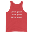 Tank Top: 3 lines-Swish Embassy