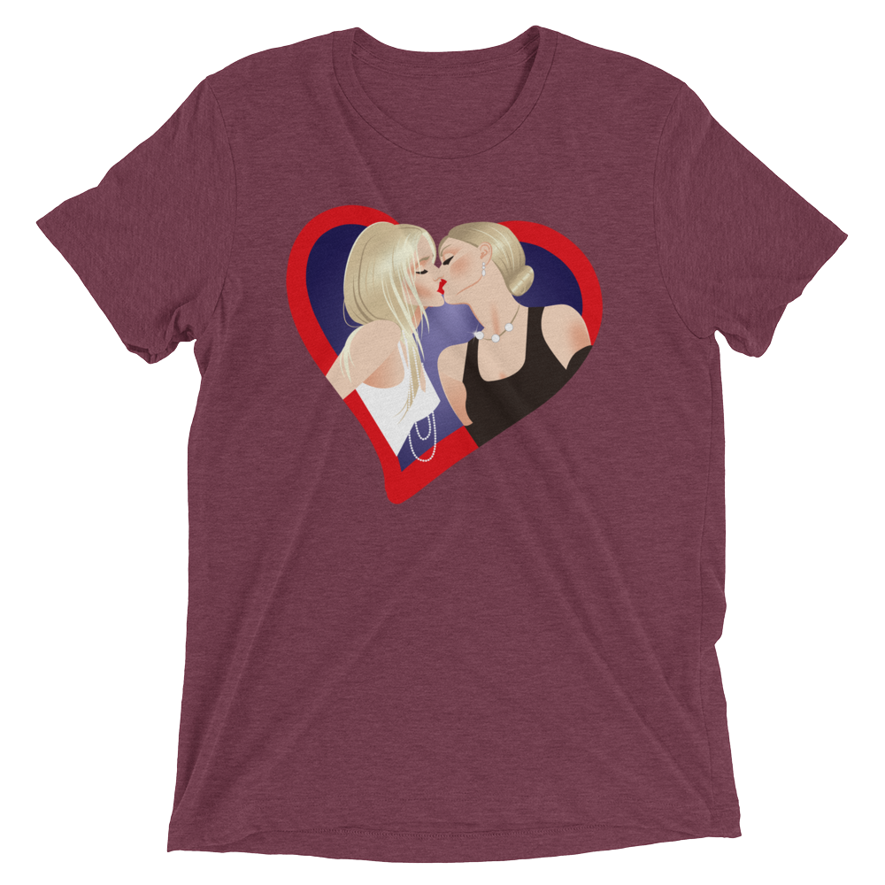 The Kiss (Retail Triblend)-Triblend T-Shirt-Swish Embassy