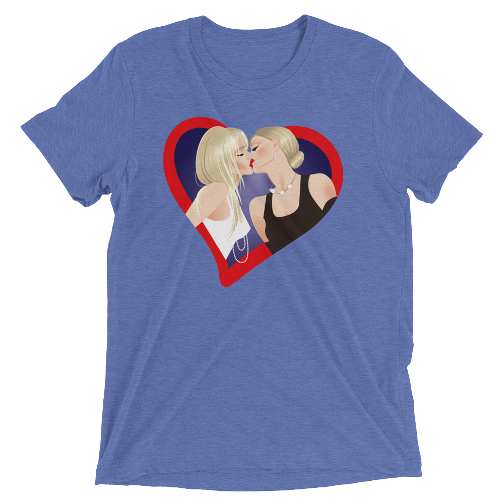 The Kiss (Retail Triblend)-Triblend T-Shirt-Swish Embassy