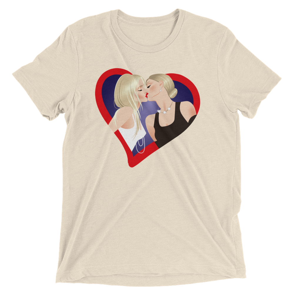 The Kiss (Retail Triblend)-Triblend T-Shirt-Swish Embassy