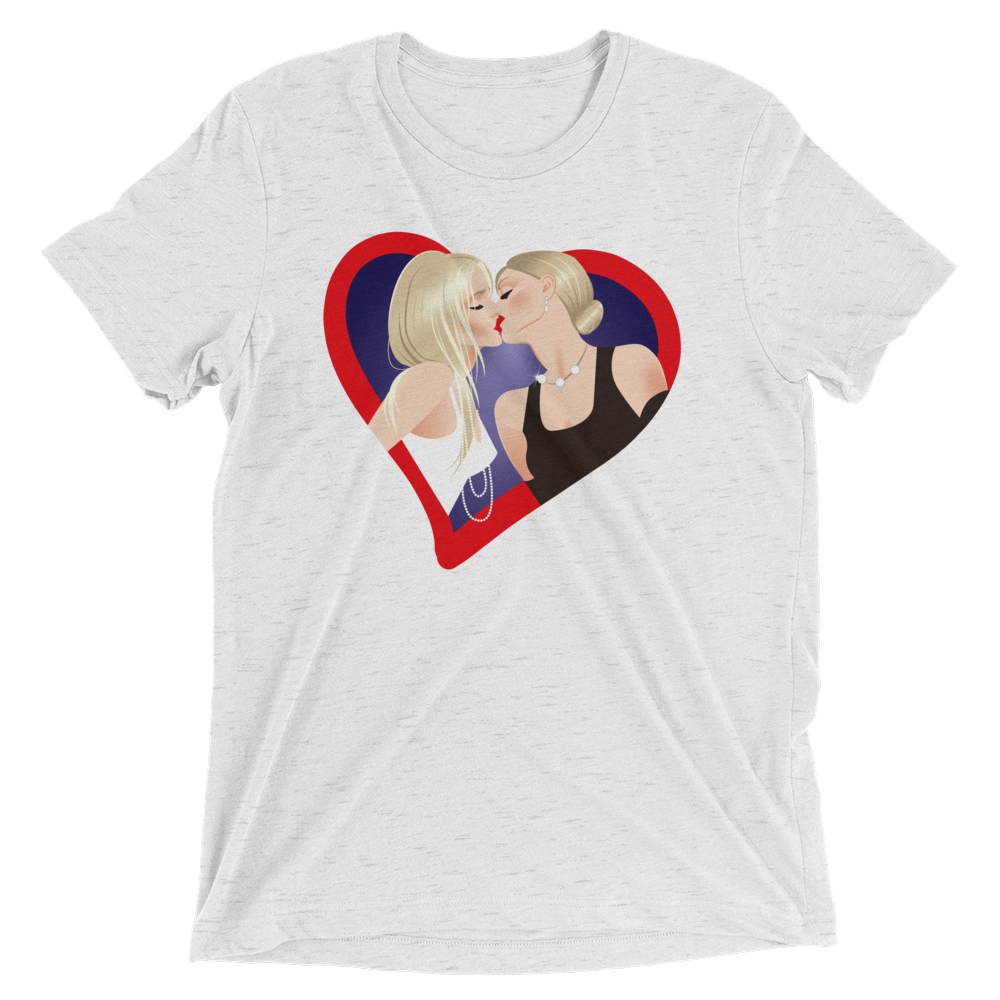 The Kiss (Retail Triblend)-Triblend T-Shirt-Swish Embassy