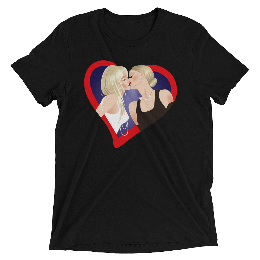 The Kiss (Retail Triblend)-Triblend T-Shirt-Swish Embassy