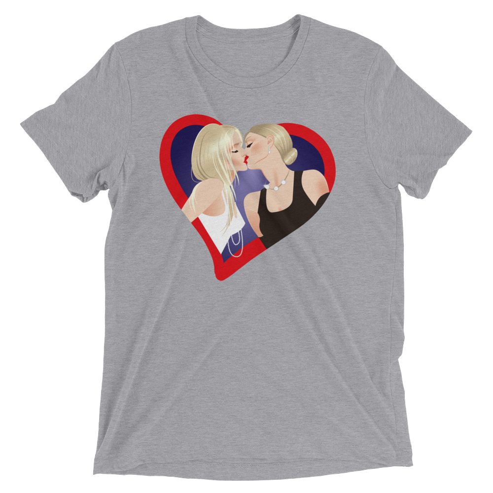 The Kiss (Retail Triblend)-Triblend T-Shirt-Swish Embassy