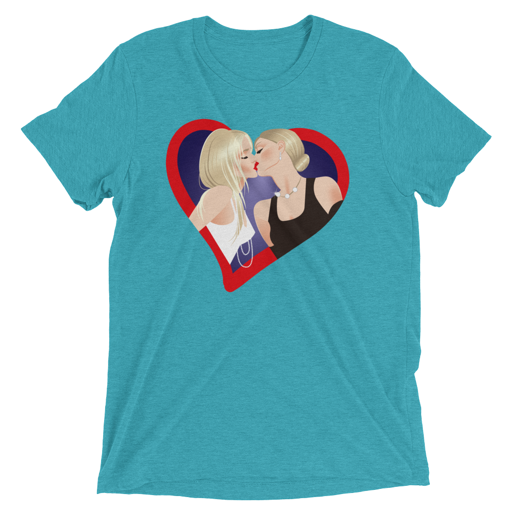 The Kiss (Retail Triblend)-Triblend T-Shirt-Swish Embassy