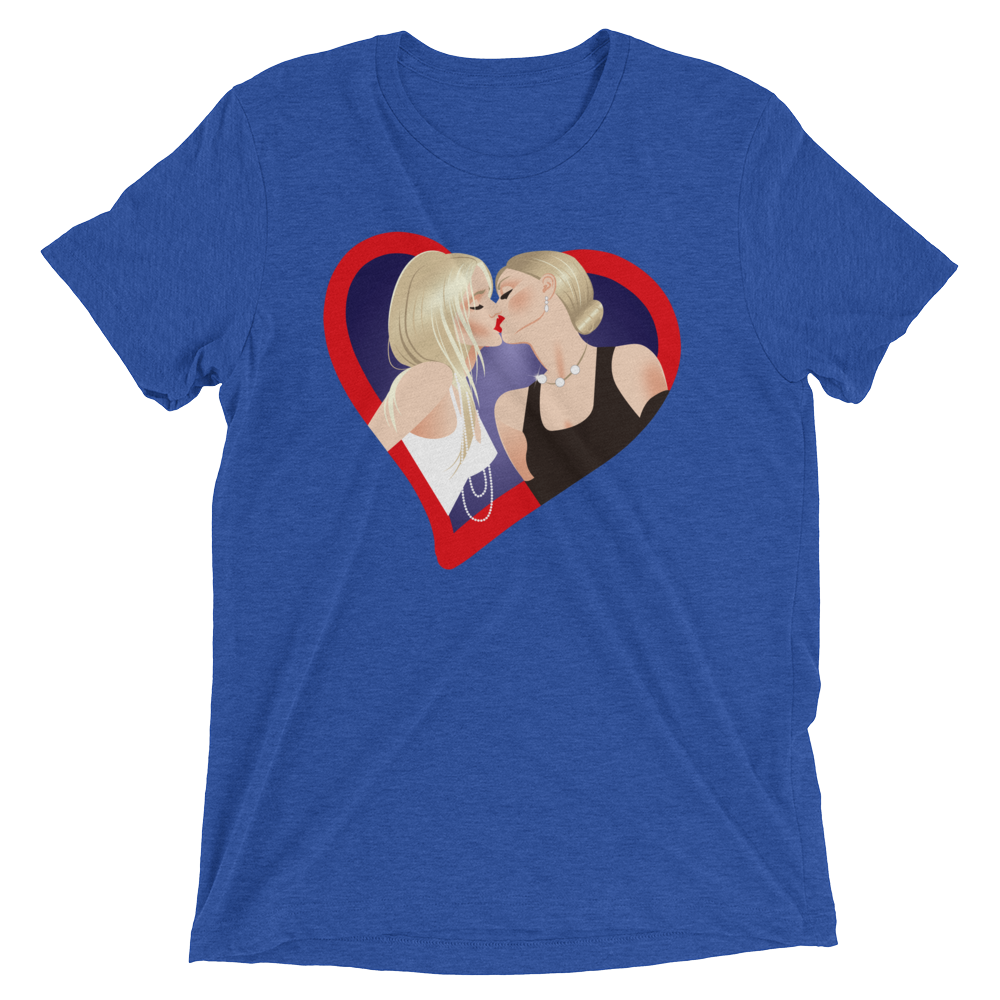 The Kiss (Retail Triblend)-Triblend T-Shirt-Swish Embassy