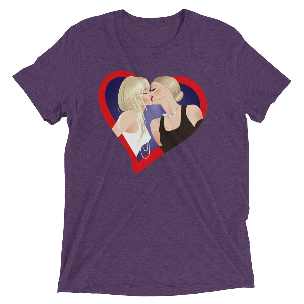 The Kiss (Retail Triblend)-Triblend T-Shirt-Swish Embassy