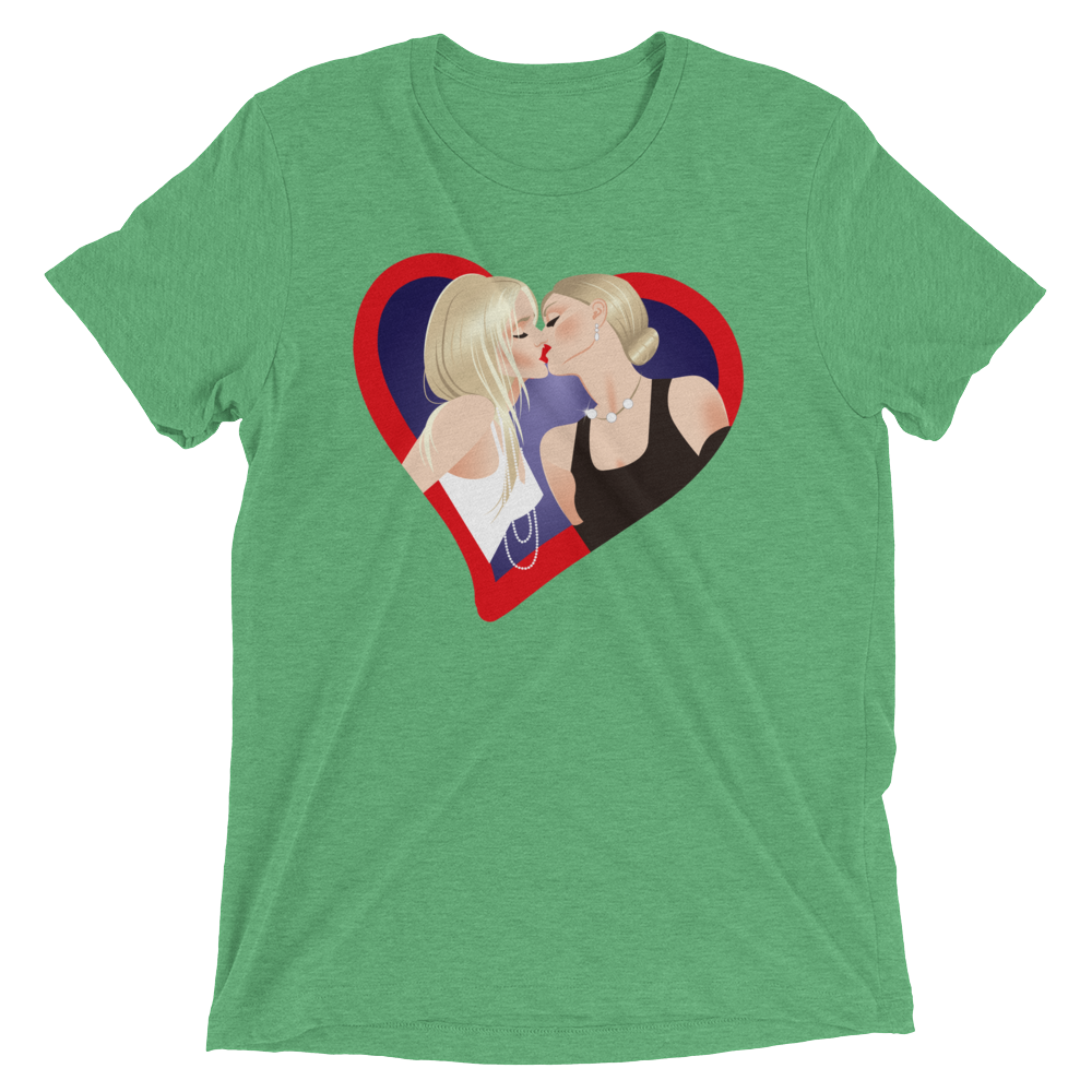 The Kiss (Retail Triblend)-Triblend T-Shirt-Swish Embassy