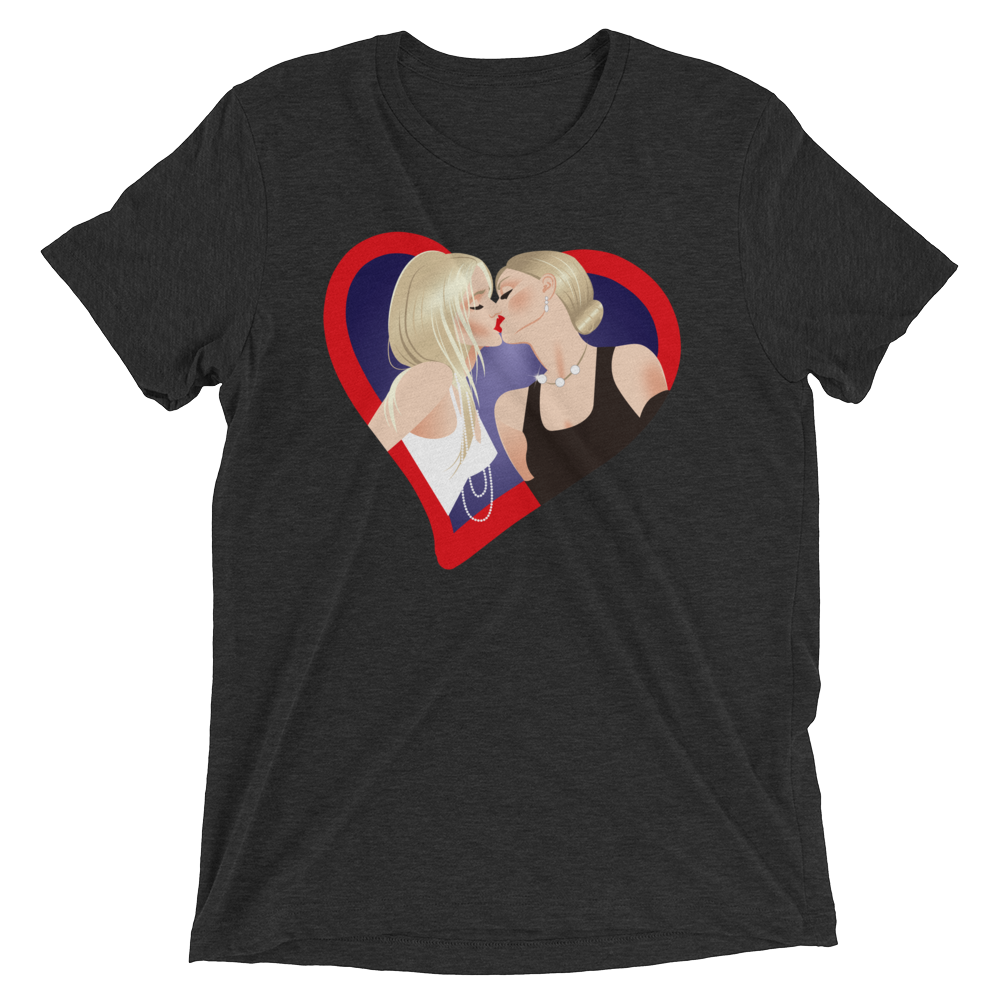 The Kiss (Retail Triblend)-Triblend T-Shirt-Swish Embassy