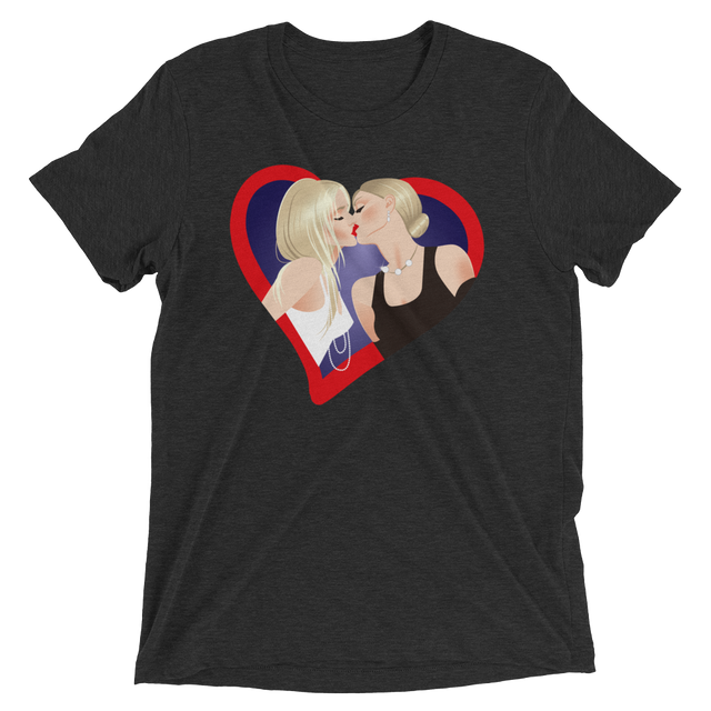 The Kiss (Retail Triblend)-Triblend T-Shirt-Swish Embassy