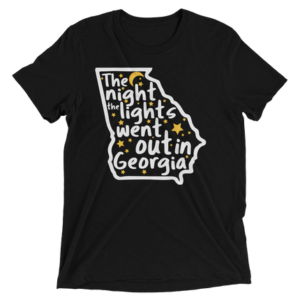 The Night the Lights Went Out in Georgia (Retail Triblend)-Triblend T-Shirt-Swish Embassy