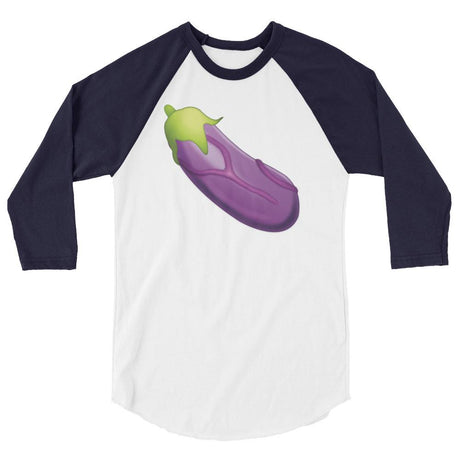 Veiny Eggplant Emoji (Raglan)-Raglan-Swish Embassy