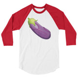 Veiny Eggplant Emoji (Raglan)-Raglan-Swish Embassy
