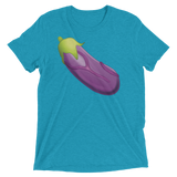 Veiny Eggplant Emoji (Retail Triblend)-Triblend T-Shirt-Swish Embassy