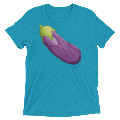 Veiny Eggplant Emoji (Retail Triblend)-Triblend T-Shirt-Swish Embassy