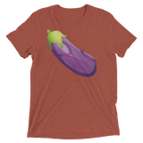 Veiny Eggplant Emoji (Retail Triblend)-Triblend T-Shirt-Swish Embassy