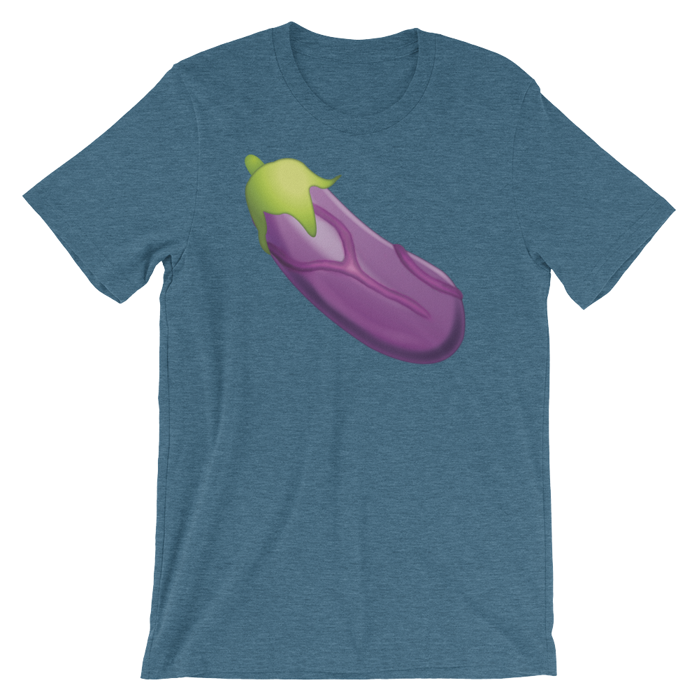 Veiny Eggplant Emoji-T-Shirts-Swish Embassy