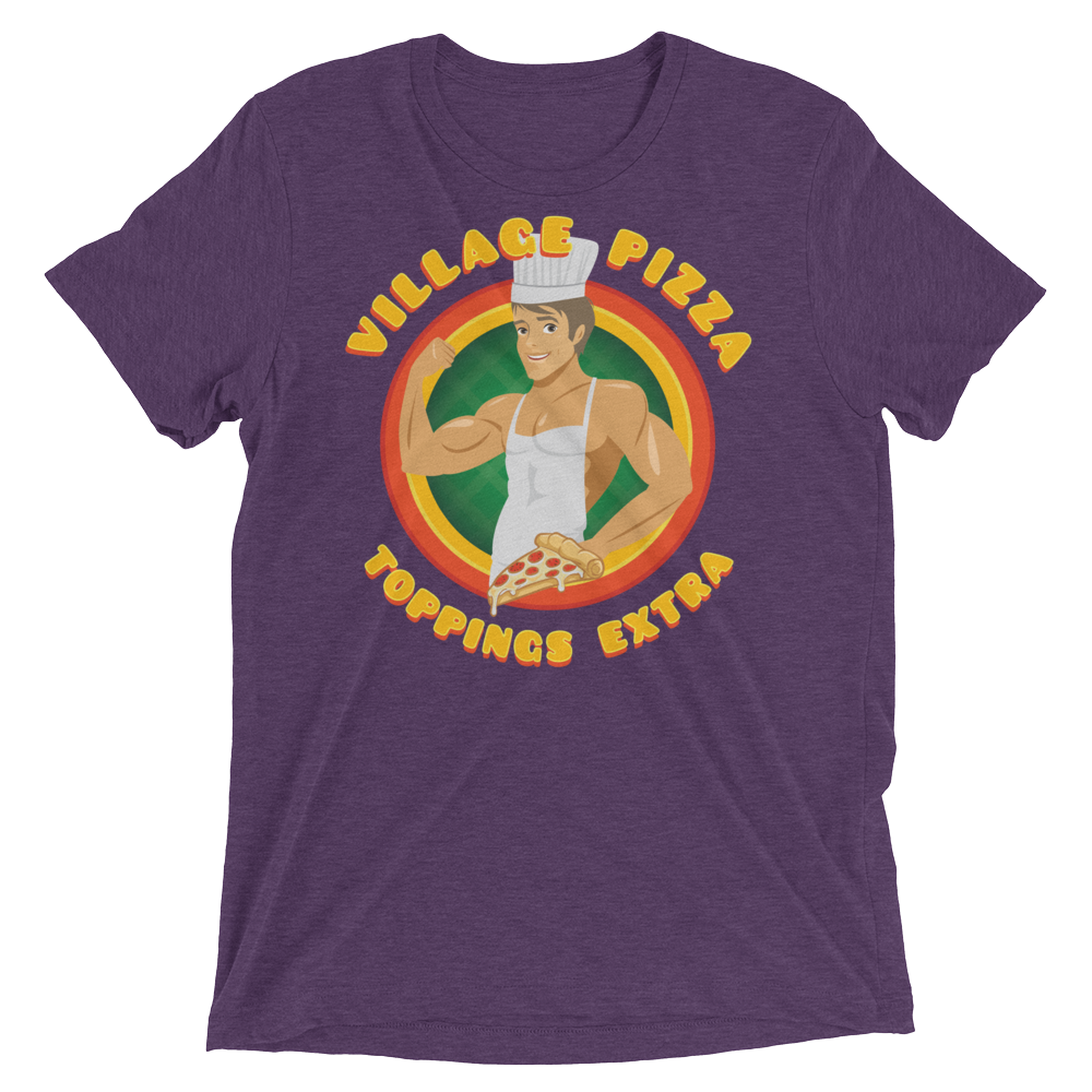 Village Pizza (Retail Triblend)-Triblend T-Shirt-Swish Embassy