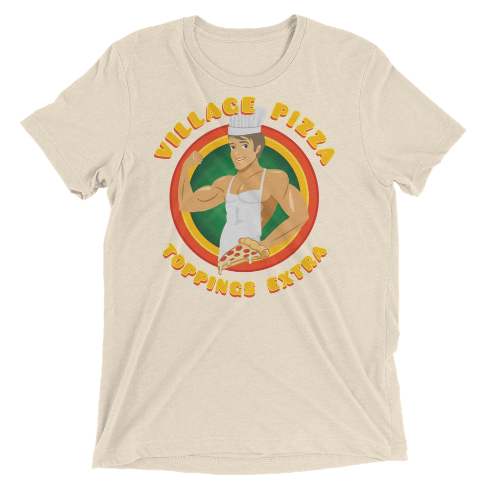 Village Pizza (Retail Triblend)-Triblend T-Shirt-Swish Embassy