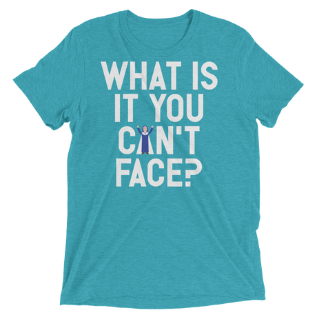 What is it you can't face? (Pemium Triblend)-Triblend T-Shirt-Swish Embassy