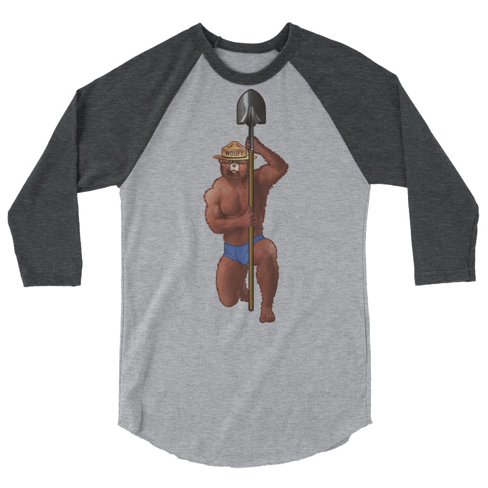 Woofy the Bear (Raglan)-Raglan-Swish Embassy