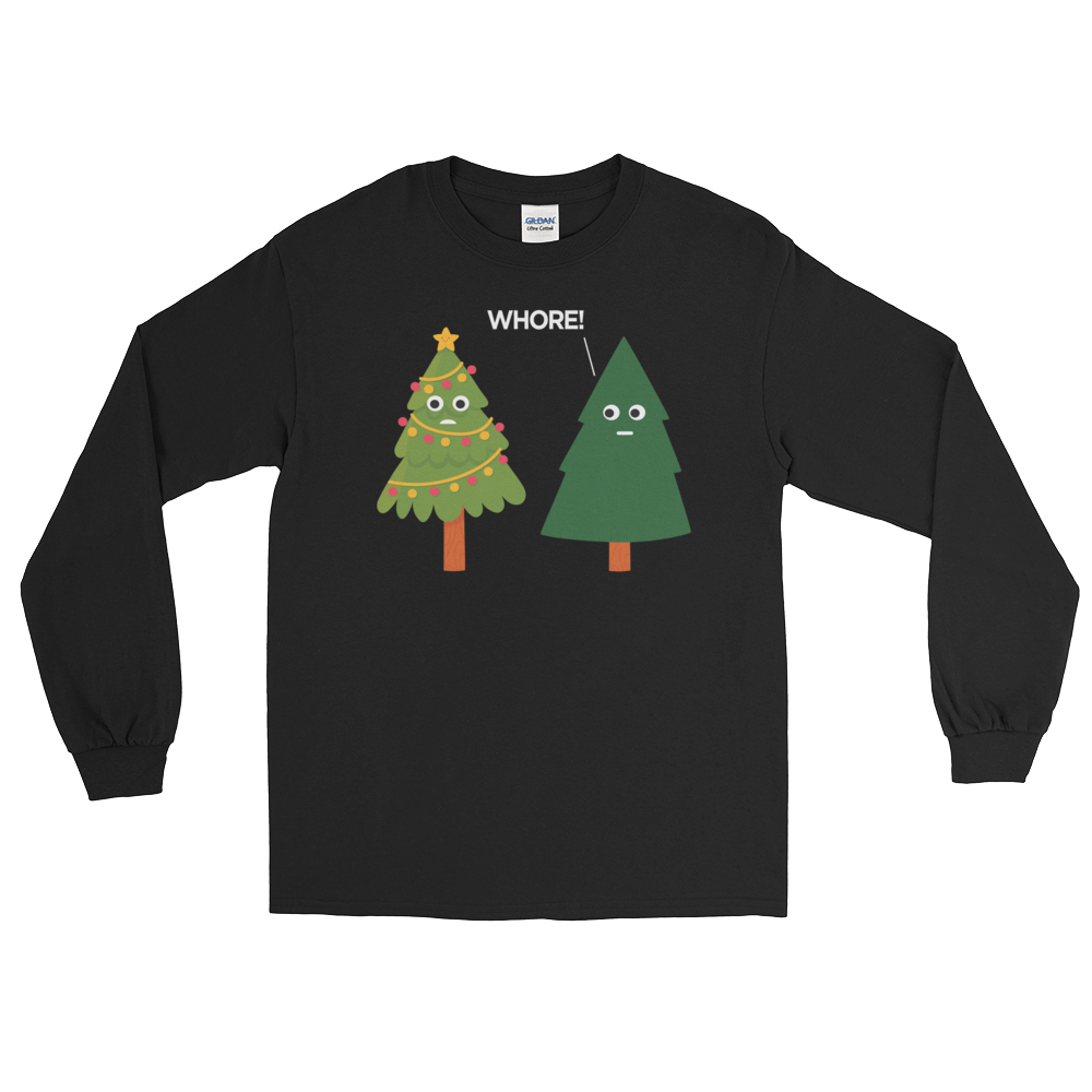 X-Mas Tree Shade (Long Sleeve)-Long Sleeve-Swish Embassy