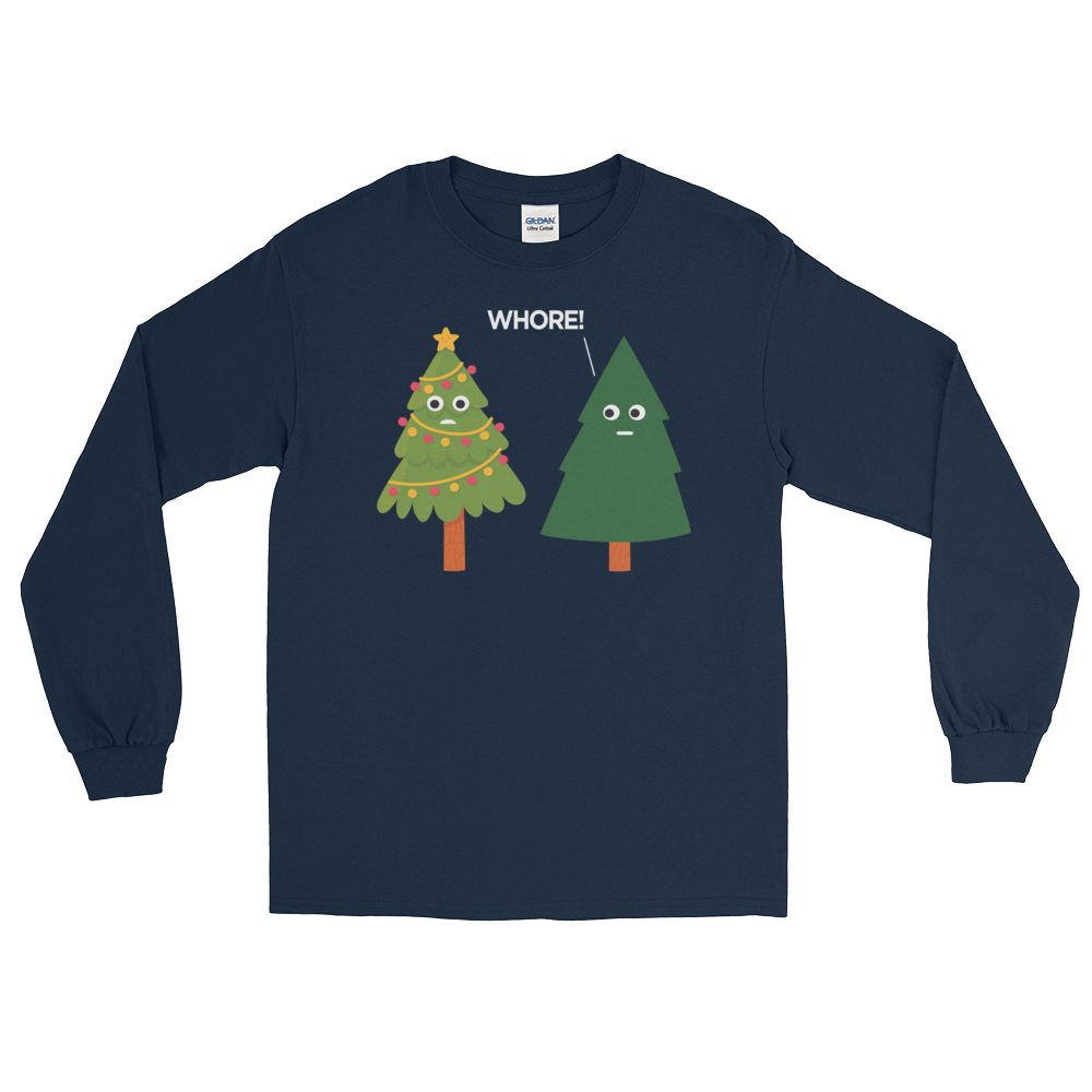 X-Mas Tree Shade (Long Sleeve)-Long Sleeve-Swish Embassy