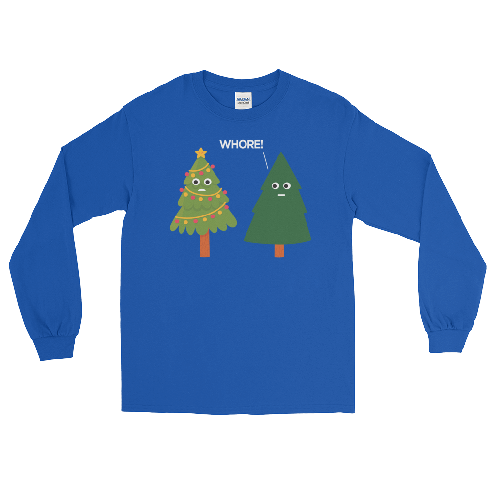 X-Mas Tree Shade (Long Sleeve)-Long Sleeve-Swish Embassy