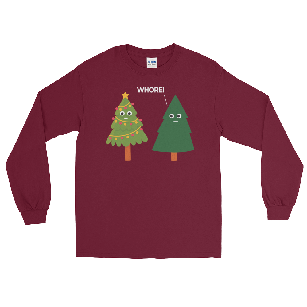 X-Mas Tree Shade (Long Sleeve)-Long Sleeve-Swish Embassy