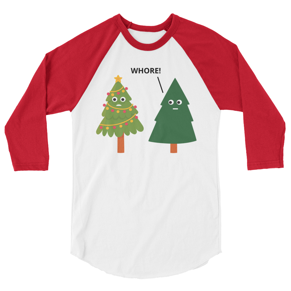 X-Mas Tree Shade (Raglan)-Raglan-Swish Embassy