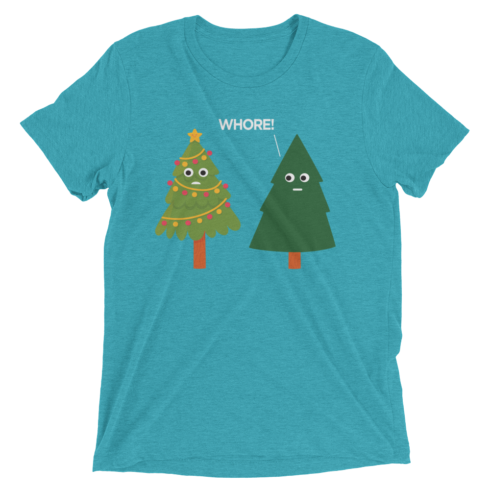 X-Mas Tree Shade (Retail Triblend)-Triblend T-Shirt-Swish Embassy