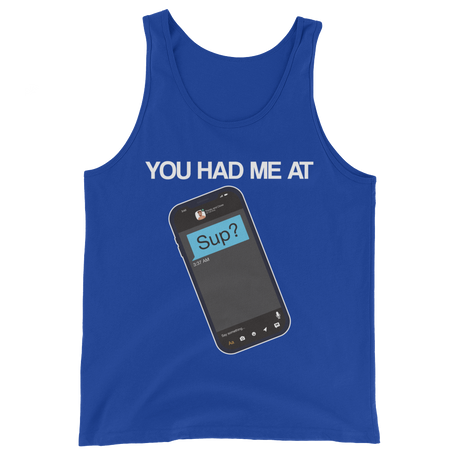 You Had Me At Sup (Tank Top)-Tank Top-Swish Embassy