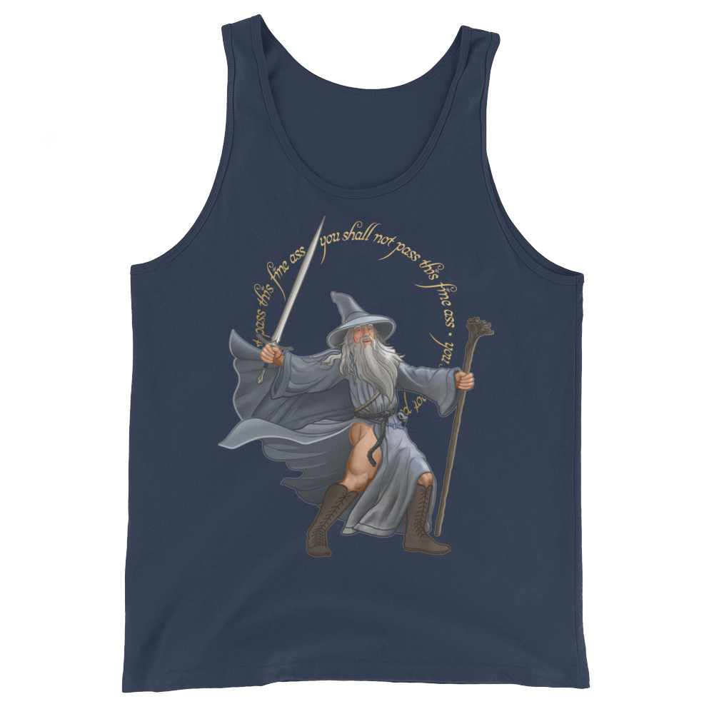 You Shall Not Pass This Fine Ass (Tank Top)-Tank Top-Swish Embassy