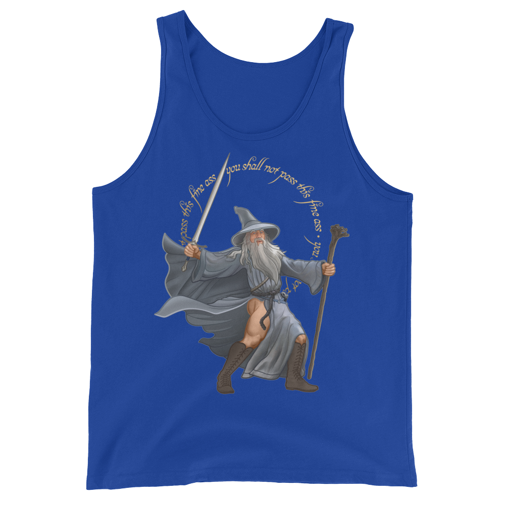 You Shall Not Pass This Fine Ass (Tank Top)-Tank Top-Swish Embassy