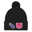 Eggplant Pig (Beanie)-Beanie-Swish Embassy