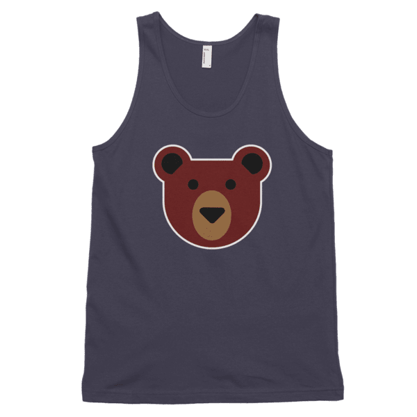 Flat Bear (Tank)-Tank Top-Swish Embassy