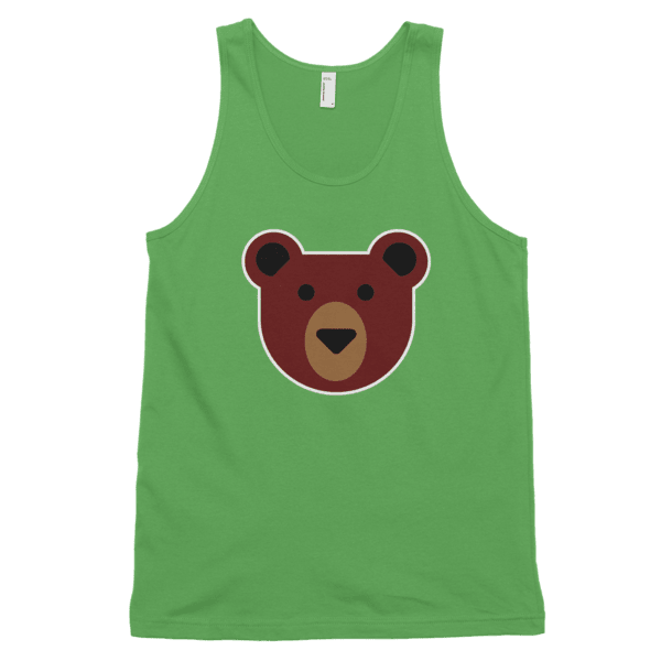 Flat Bear (Tank)-Tank Top-Swish Embassy