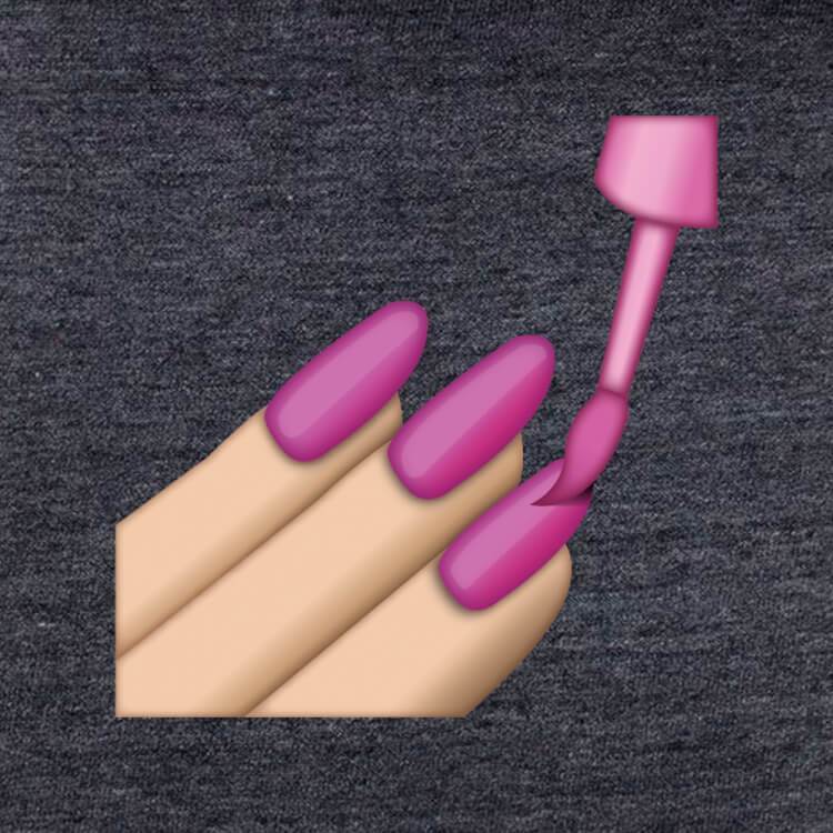Nail Polish Emoji-T-Shirts-Swish Embassy
